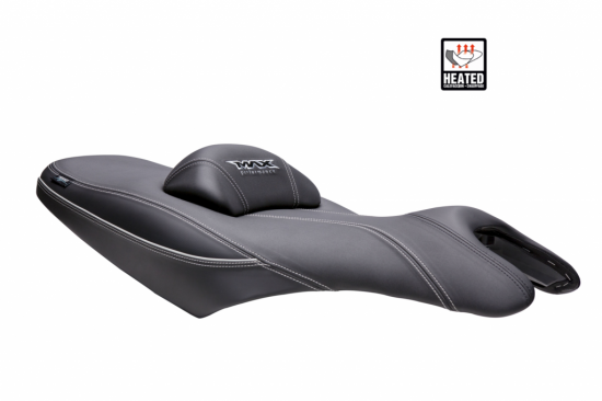 Comfort seat SHAD SHY0T5320H heated black, white seams