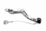 Brake pedal MOTION STUFF 83P-0901002 silver body, black steel fixed tip Steel Fixed Tip