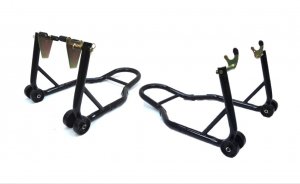 Set front + rear paddock stand MOTION STUFF with V support