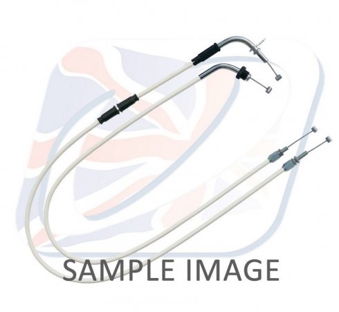 Throttle cables (pair) Venhill H02-4-127-WT featherlight white