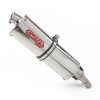 Slip-on exhaust GPR A.2.TRI TRIOVAL Polished Stainless Steel including removable db killer and link pipe