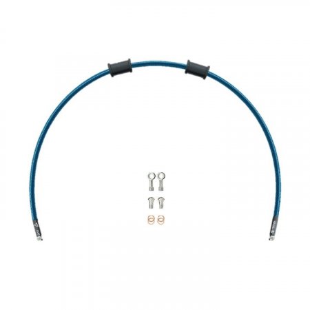 Clutch hose kit Venhill KAW-11010C-TB POWERHOSEPLUS (1 hose in kit) Translucent blue hoses, chrome fittings