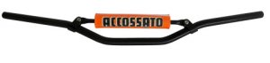 Handlebar ACCOSSATO aluminium, 22 mm Crni