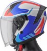 Jet helmet GMS ZG11601 VECTUS black matt - petrol - red 2XL