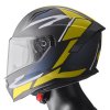 Full face helmet GMS ZG12601 VELOX graphic matt black-yellow-grey XL